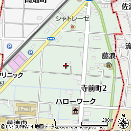 愛知県津島市寺前町周辺の地図
