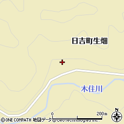 京都府南丹市日吉町生畑西垣内周辺の地図