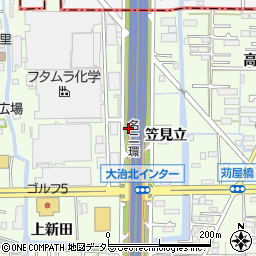 愛知県大治町（海部郡）西條（笠見立）周辺の地図