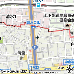 名古屋高速１号楠線周辺の地図