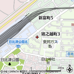 愛知県名古屋市中村区猪之越町3丁目4周辺の地図