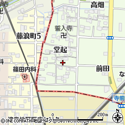 愛知県愛西市見越町堂起62周辺の地図