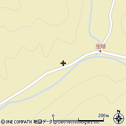 京都府南丹市日吉町生畑（天王）周辺の地図