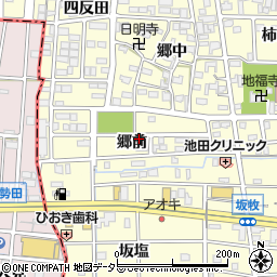 愛知県あま市本郷（郷前）周辺の地図
