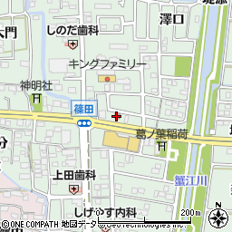美和篠田郵便局周辺の地図