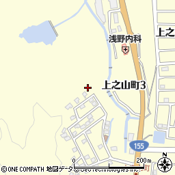 愛知県瀬戸市上之山町周辺の地図