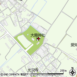 大隴神社周辺の地図