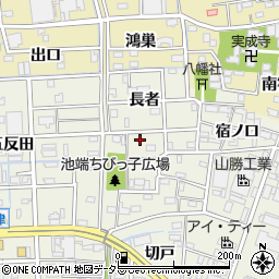 愛知県あま市下萱津池端14周辺の地図