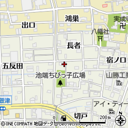 愛知県あま市下萱津池端16周辺の地図