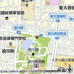 徳川園駐車場周辺の地図