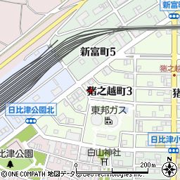 愛知県名古屋市中村区猪之越町3丁目3-18周辺の地図
