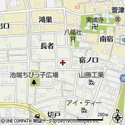 愛知県あま市下萱津池端4周辺の地図