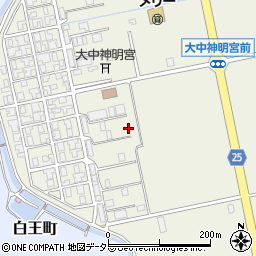 滋賀県近江八幡市大中町周辺の地図