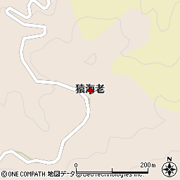 愛知県豊田市上切山町猿海老周辺の地図