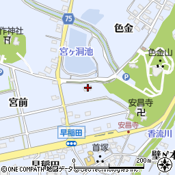 愛知県長久手市岩作元門49周辺の地図