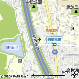 愛知県名古屋市名東区豊が丘601周辺の地図