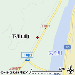 愛知県豊田市下川口町矢草周辺の地図