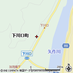 愛知県豊田市下川口町（矢草）周辺の地図