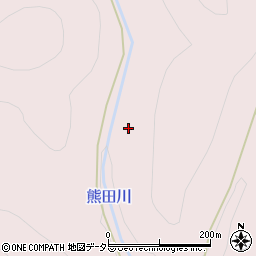 熊田川周辺の地図