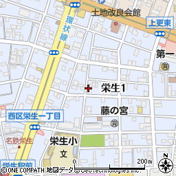 スペース栄生第１駐車場周辺の地図