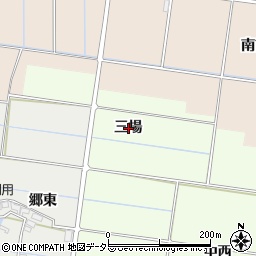 愛知県愛西市下一色町三場周辺の地図