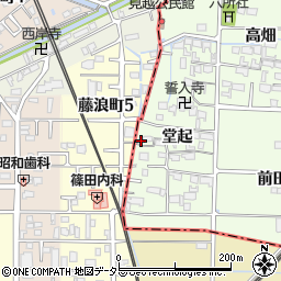 愛知県愛西市見越町堂起57周辺の地図