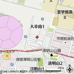 三菱重工業技術研修所大幸寮周辺の地図