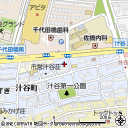 愛知県名古屋市千種区汁谷町周辺の地図