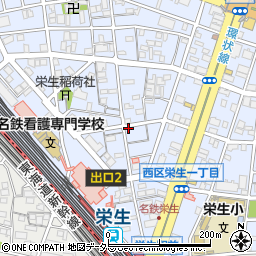名鉄協商栄生第４駐車場周辺の地図