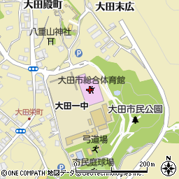 大田市大田総合体育館周辺の地図