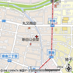 岡田新聞店周辺の地図