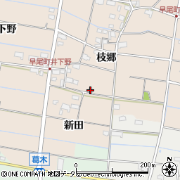 愛知県愛西市早尾町枝郷124周辺の地図
