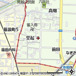 愛知県愛西市見越町堂起48周辺の地図