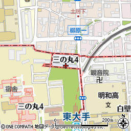愛知県名古屋市東区三の丸4丁目4周辺の地図