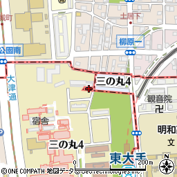愛知県名古屋市東区三の丸4丁目2周辺の地図
