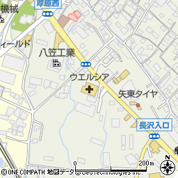 ウエルシア富士厚原店周辺の地図