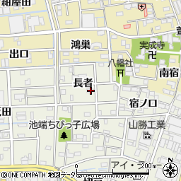 愛知県あま市下萱津長者周辺の地図