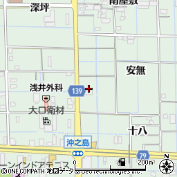 〒497-0001 愛知県あま市七宝町沖之島の地図