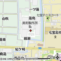 愛知県あま市篠田遠原周辺の地図