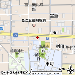 愛知県津島市蛭間町桝田周辺の地図