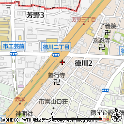 花あざみ　徳川店周辺の地図