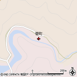 菅町キャンプ場周辺の地図