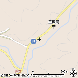 愛知県豊根村（北設楽郡）三沢（宮下）周辺の地図