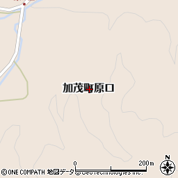 岡山県津山市加茂町原口周辺の地図