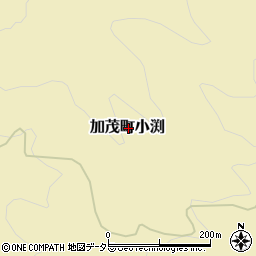 岡山県津山市加茂町小渕周辺の地図