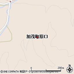 岡山県津山市加茂町原口周辺の地図