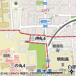 愛知県名古屋市東区三の丸4丁目5周辺の地図