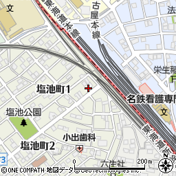 名古屋西株式会社　トーヨー建商・塩池店周辺の地図