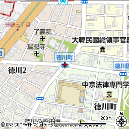 徳川町周辺の地図