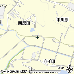 愛知県豊田市深見町（四反田）周辺の地図